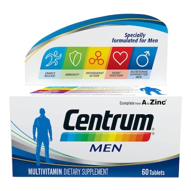 Centrum Complete from A to Zinc Men Multivitamin Dietary Supplement Tablets 60 Tablets