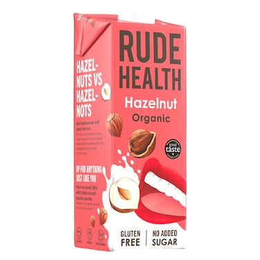 Rude Health Organic Dairy Free Hazelnut Drink Gluten Free 1L