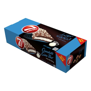 7 Days Chocolate Cake Bar with Milk Filling, 400g
