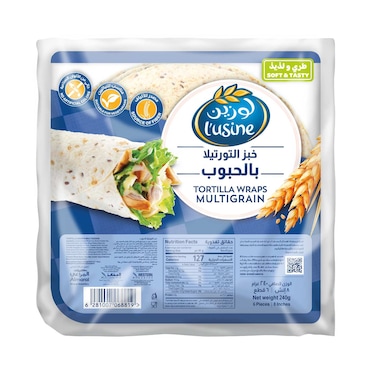 L'usine Multigrain Tortilla Wrap, 240g