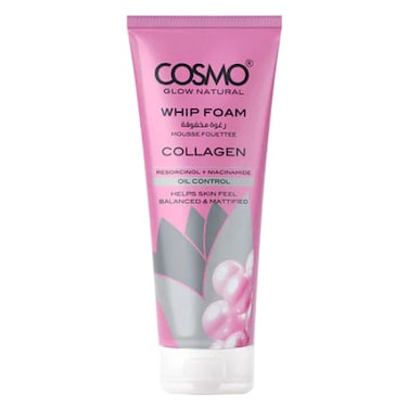 كوزمو رغوة تنظيف الوجه بخلاصة الكولاجين للتحكم في الزيوت 100 غرام