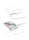 Amasrich Acrylic Book Stand for Reading-Clear Cookbook Holder-Hands Free-Small Base X Shape Displaying Magazine- Recipe Holder for Desk-Large Wide for Kitchen Counter