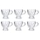 Glass Tea Cup Set, Clear, Assorted Designs, 6 PCS