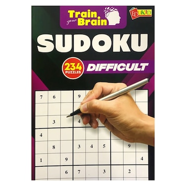 Sudoku Train Your Brain Puzzle Books Assorted