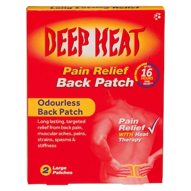Deep Heat Pain Relief Back Patch Large 2 Patches