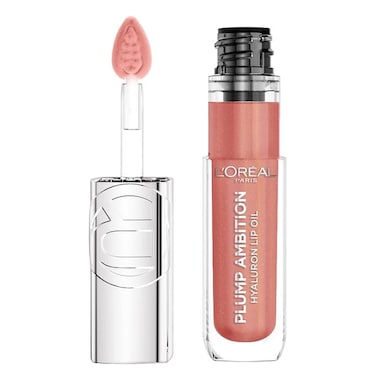 L'Oreal Paris Plump Ambition Hyaluron Lip Oil, 650 Nude Macaron