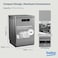Beko Freestanding Dishwasher 14 Place Settings,6 Programmes,2 Racks,A++ Energy Rating,10 Years Warranty on ProSmart Inverter Motor,&lrm;BDFN36422SQ(Silver
