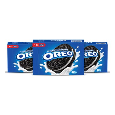 Oreo Original Cookies 12 Cookies, 36.8g Pack of 3