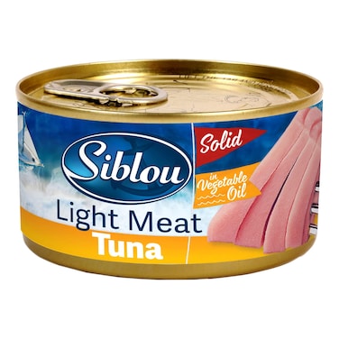 سيبلو لحم تونة خفيف صلب في زيت نباتي، 160 غرام