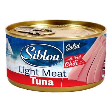 Siblou Solid Light Meat Tuna with Red Chili, 160g