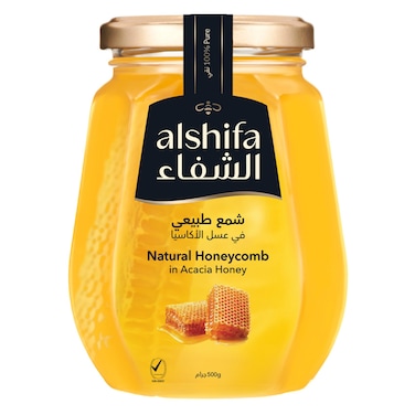الشِفاء قرص عسل طبيعي في عسل الأكاسيا، 500 غرام