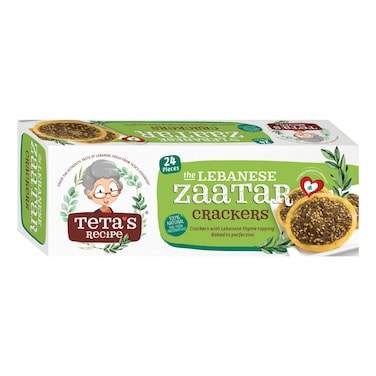 Teta's Recipe The Lebanese Zaatar Crackers, 110g