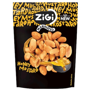 Zigi Honey Mustard Marinated Peanuts, 70g
