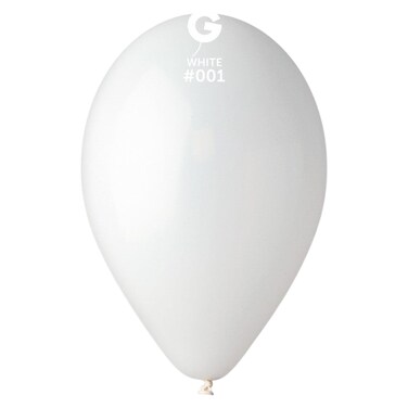Gemar Standard Latex Balloons White 12inch