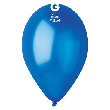 Gemar Latex Balloons Metal Blue 12inch