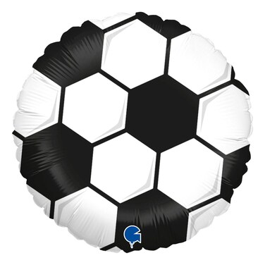 Grabo Soccer Ball Foil Balloon White 18inch