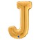 Gemar Letter J Foil Balloon Gold 26inch