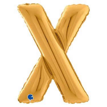 Gemar Letter X Foil Balloon Gold 26inch