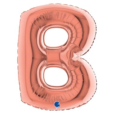 Gemar Letter B Foil Balloon Rose Gold 40inch