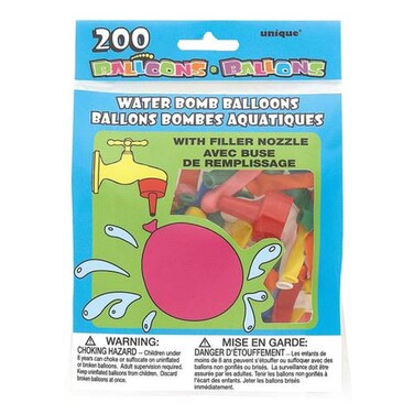 Unique Water Bomb Balloons With Filler Nozzle