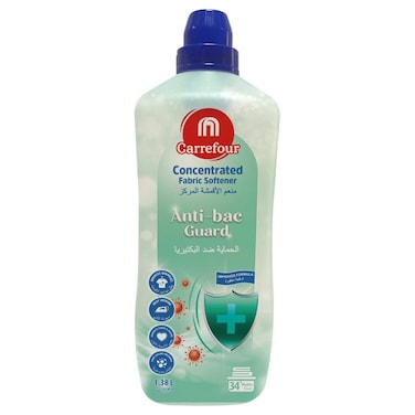 Carrefour Anti-bac Guard, Concentrated Liquid Fabric Softener, 1.38L (34 Washes)