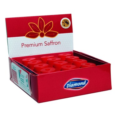 دايموند بريميوم زعفران مطحون، 0.2 غرام، حزمة من 12 قطعة