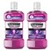 Listerine Zero Alcohol Total Care Teeth Protect Milder Taste Fluoride Mouthwash Smooth Mint 500ml Pack of 2