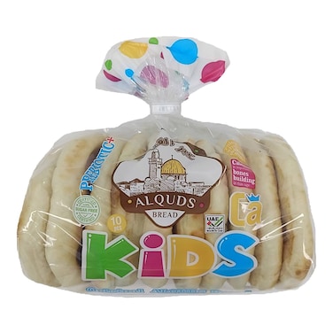 Al Quds Kids Prebiotic Plus Pita Bread 10 Bread 460g