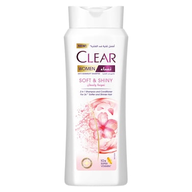 Clear 2in1 Shampoo &amp; conditioner For Women Soft &amp; Shiny 600ml