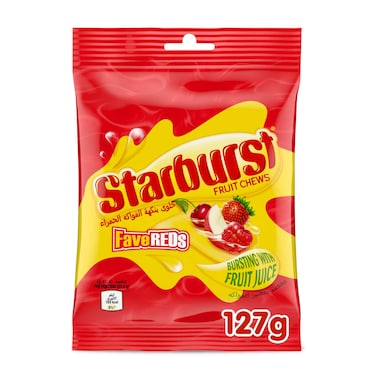 Starburst Fave Reds Fruit Chews Candy, 127g