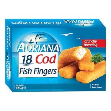 أدريانا 18 أصابع سمك القد 450 غرام