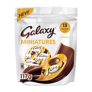 Galaxy Miniatures Caramel Milk Chocolate, 117g