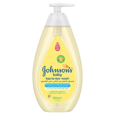 Johnson's Baby Top-to-Toe Wash gentle 3-in-1 hair, face, body 500ml