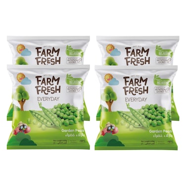 فارم فريش إيفري داي بازلاء خضراء 400 غرام حزمة من 4