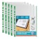 إلبا إيدج حافظة الأوراق مثقوبة ملونة مقاس A4، 10 جيوب