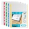 إلبا إيدج حافظة الأوراق مثقوبة ملونة مقاس A4، 10 جيوب