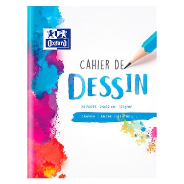Oxford Dessin Cahier De 24x32cm 24 Pages 120g/m&sup2;