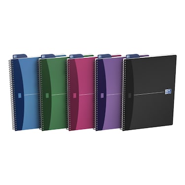 أكسفورد دفتر الملاحظات بسلك لولبي مع ورق أوبتيك متنوع 210×297 ملم 180 صفحة