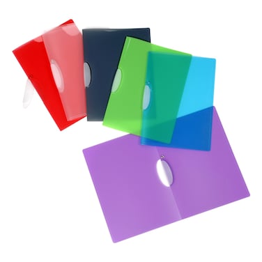 Viquel Propyglass V-Clip Translucent Presentation File Assorted
