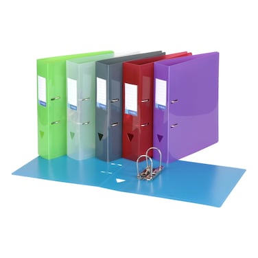 Viquel Propyglass 2 Ring Lever Ring Binder Assorted A4