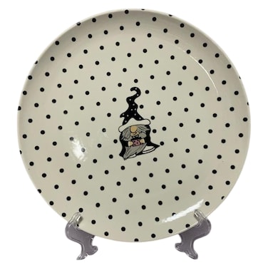 HK Christmas Gnome Printed Dinner Plate 26cm