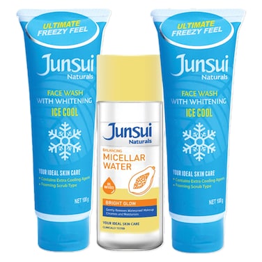 Junsui Face Wash 100g Pack of 2 And Balancing Micellar Water 140ml
