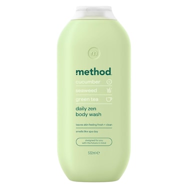 Method Daily Zen Cucumber Seaweed Green Tea Body Wash 532ml