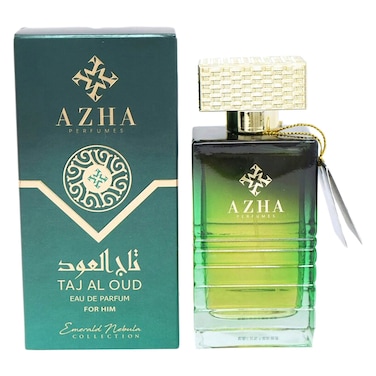 Azha Perfumes Emerald Nebula Collection Taj Al Oud Eau De Parfum for Men 100ml