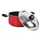 Prestige Non-Stick Cookware Set Red 22 PCS and 2-in-1 Stand Blender White 1.5L 400W