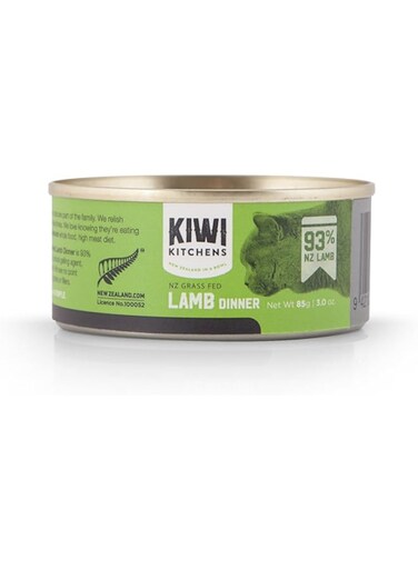 Kiwi Kitchens Grass Fed Lamb Dinner Canned Wet Cat Food 85G