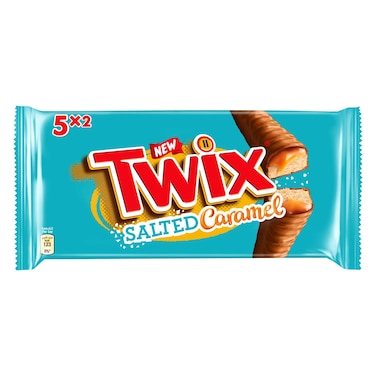 Twix Salted Caramel Chocolate 50g Pack of 5