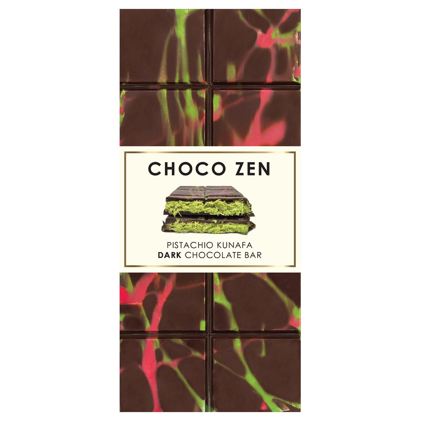 CHOCO ZEN ピスタチオクナファ ダークチョコレートバー 2枚組セット Choco Zen ピスタチオクナファ ドバイチョコレート セット 菓子