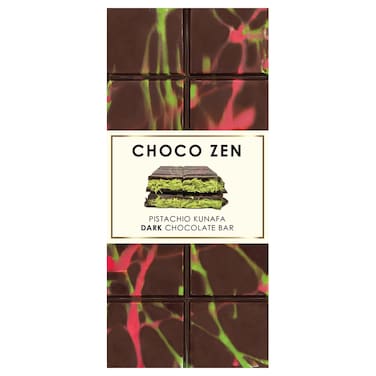 Choco Zen Pistachio Kunafa Dark Chocolate Bar 190g