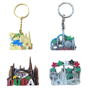 Ahlan UAE Keychain and Magnet Set 4 PCS